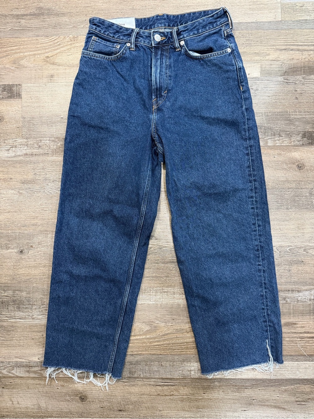 H&M Loose Ample Jeans‎ Wide high-rise Ankle Jeans